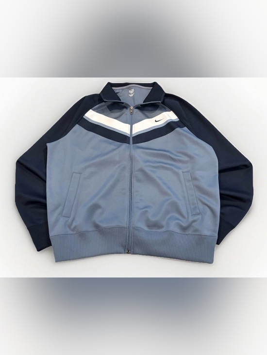 Nike Other - Nike The Athletic Department Track Jacket Size XL Gray Black White Swoosh Retro